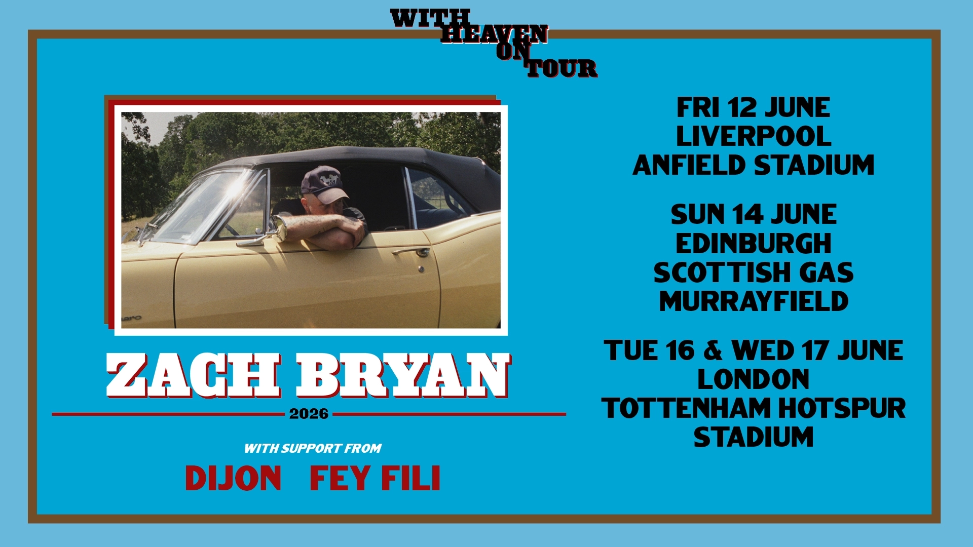 Billets Zach Bryan (Tottenham Hotspur Stadium - Londres)