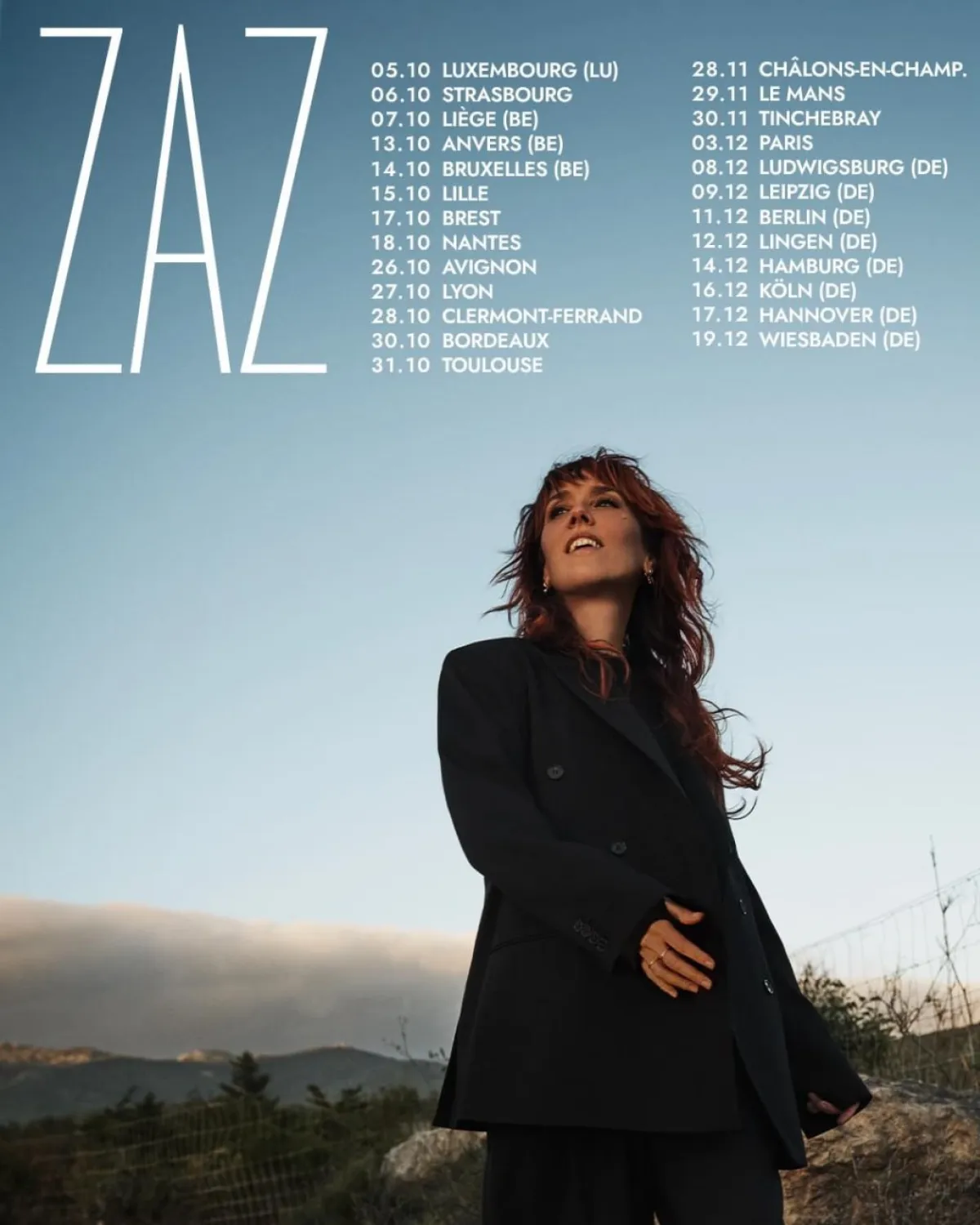 Billets Zaz (Uber Eats Music Hall - Berlin)
