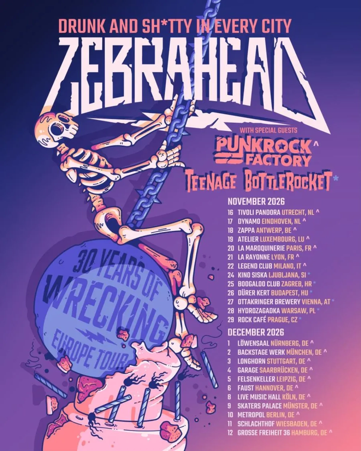 Billets Zebrahead (Backstage Werk - Munich)