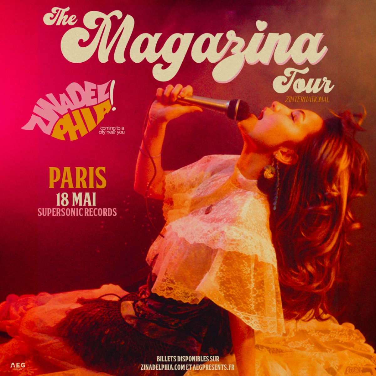 Billets Zinadelphia (Supersonic Records - Paris)