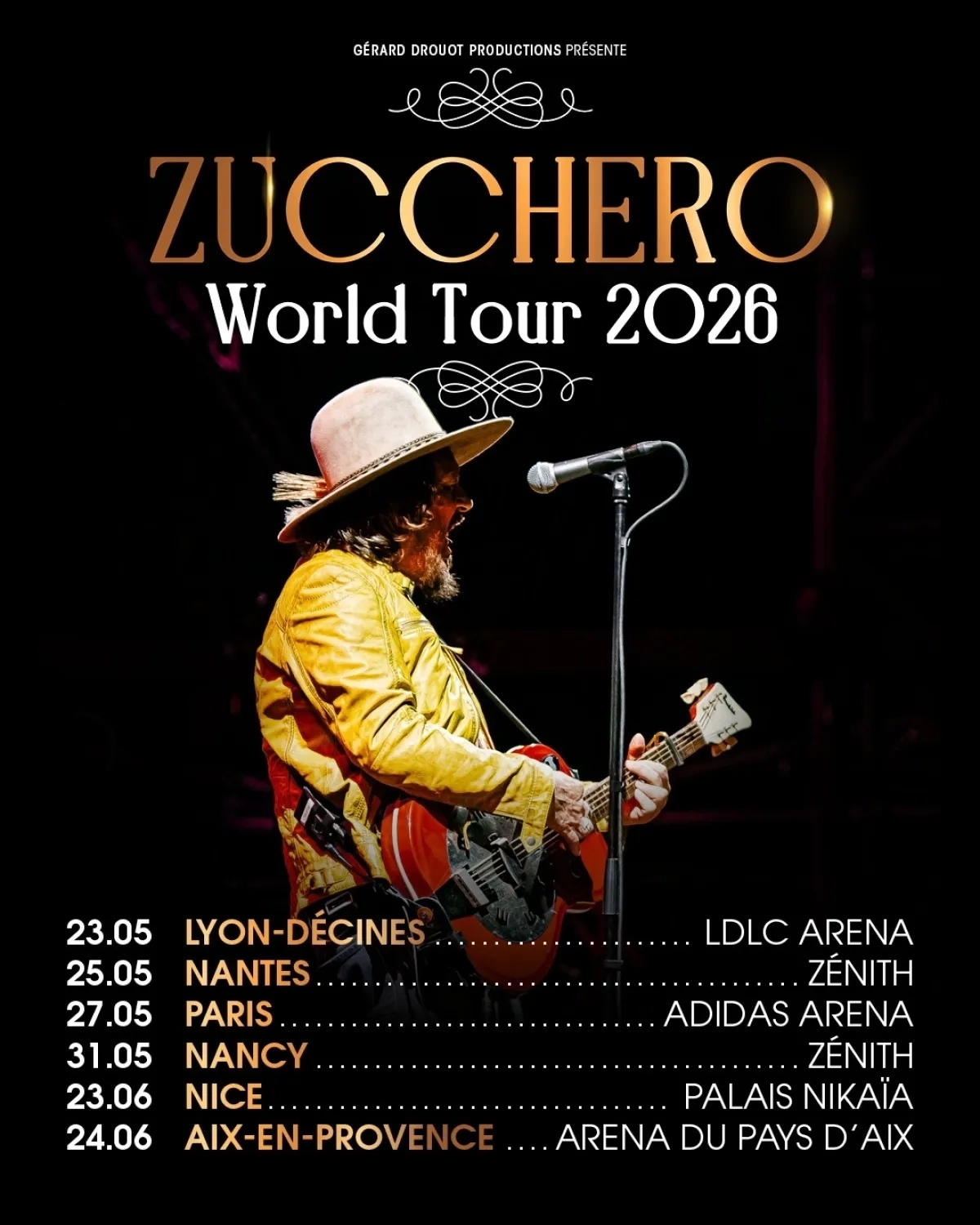 Zucchero al Arena Du Pays D'Aix Tickets
