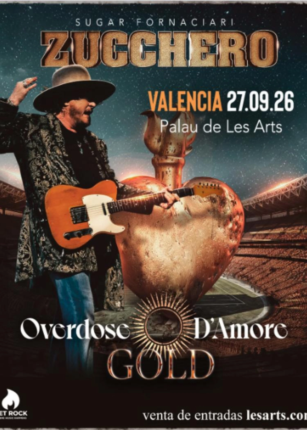 Zucchero at Palau de les Arts Reina Sofía Tickets