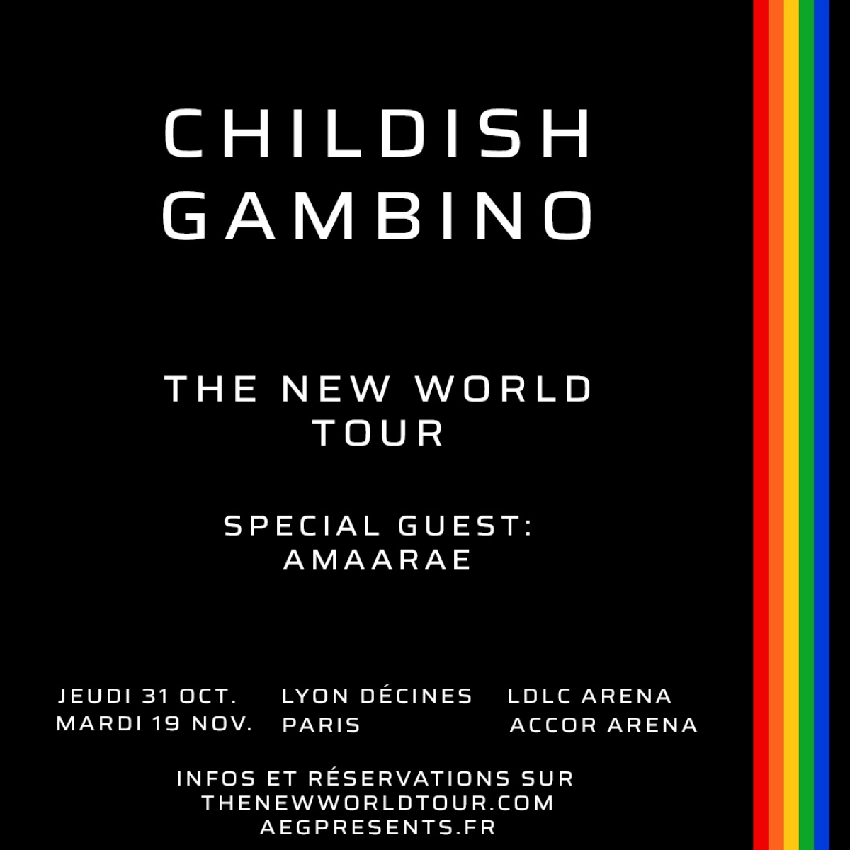 Childish Gambino à Lyon et Paris à la fin de l'année !