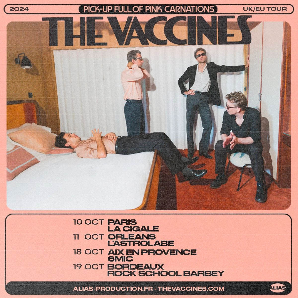 The Vaccines de retour en tournée en France à l'automne !